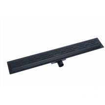 Impex-bad - Edelstahl-Duschrinne 70 cm (schwarz) - Schwarz