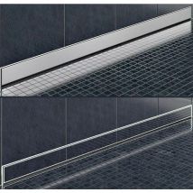 Alphabad - Edelstahl-Duschrinne zur Wandmontage (80 cm)