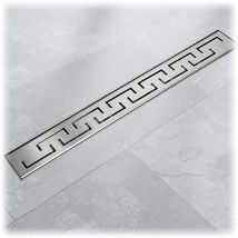 Bituxx - 120cm Edelstahl Duschrinnen Ablaufrinnen Bodenablauf Duschrinne Duschablauf Bogen