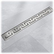Bituxx - 140cm Edelstahl Duschrinnen Ablaufrinnen Bodenablauf Duschrinne Duschablauf Bogen