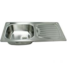 Edelstahl Spüle 'Alfa 1' rechteckiges Einbauspülbecken