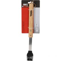 Edelstahl-Grillbürste mit Holzgriff 42 cm - bbq