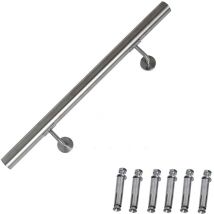 Mucola - Edelstahl Handlauf Edelstahl Wandhandlauf Wand Geländer Treppe Stange Brüstung Griff Treppenhandlauf Ttreppengeländer Rundhandlauf - 80 x