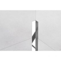Edelstahl Innenecke Li Profil 2cm x 270cm - Glänzendes Silber