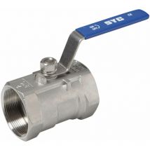 Edelstahl Kugelhahn 1 Zoll DN25 1-tlg Absperrhahn Absperrventil