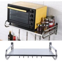 Edelstahl Mikrowellenhalterung Mikrowellenhalter Wandhalter Regal für bis 30 kg