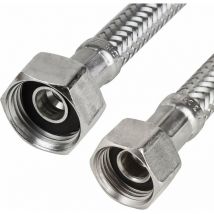 Edelstahl Panzerschlauch 3/8' x 1/2' DN8 30cm 300mm Flexschlauch