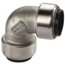 Edelstahl Steckfitting Tectite Winkel 90° 28 mm innen-innen lösbar dvgw