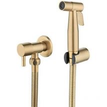 WAY - Bidet-Sprühgerät aus Edelstahl für die Toilette, Bidet-Sprühgerät-Set, Wasserhahn-Sprühgerät, Shattaf-Toiletten-Sprühgerät (Gold) – RWBidet