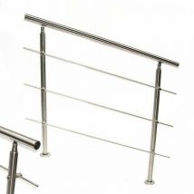 Apex - Edelstahl Treppengeländer 160 Handlauf Geländer Balkongeländer 3 Querstäbe 57215