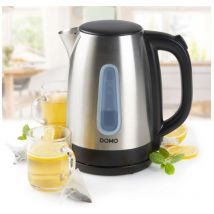 Domo - Edelstahl Wasserkocher 1,7Ltr. 360° drehbar kabellos, 2200Watt