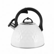 ELPROM Wasserkocher TMC-14W – 2,8 l – Edelstahl Schwarz – für alle Herdarten – elegantes Design – 24 Monate Garantie