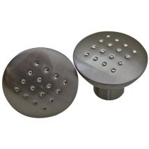 Edelstahlfarbender Möbelknopf ø 27mm Schrankknopf Schubladenknopf Küchenknopf