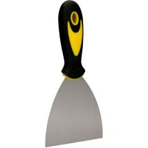 Pfannenwender aus Edelstahl 80 mm. Gummigriff