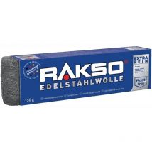 Edelstahlwolle fein 1 – 150 g – korrosionsbeständig – für Holz, Metall, Stein, Glas – RAKSO