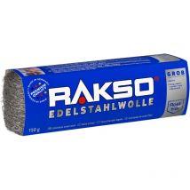 Edelstahlwolle grob 5 150 g korrosionsbeständig hitzebeständig ideal für Holz Metall Stein Glas RAKSO