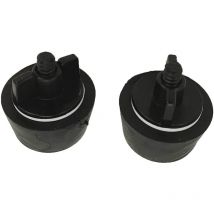 Bouchon Hivernage Piscine - Lot De 2 - Conique Diamètre Bas 40Mm Haut 49 Mm - Idéal Pour Buse De Refoulement Et Prise Balai Piscine - Caoutchouc