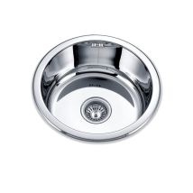 Lavello Sopra Piano Modello K2 Se 45 1c 1 Secchio Rotondo Lavello Da Cucina 18 Cm Di Profondità Larghezza 45 Cm Finitura In Acciaio Inossidabile - 