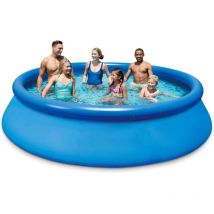 Kit Piscine Hors Sol - Gonflable - Autoportante - 305 x 76 Cm - Avec Filtration Skimmer Et Buse