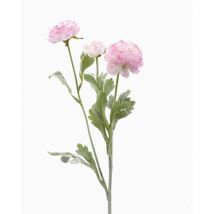Edg, ramo ranuncolo artificiale con foglie, rosa, decorazioni casa, fiori artificiali