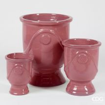 Vaso Glaze Coppa Coral h 41