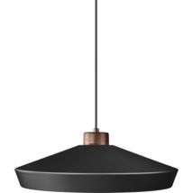 Edge l Dome Pendel-Deckenleuchte Mattschwarz, Bronze 1x E27