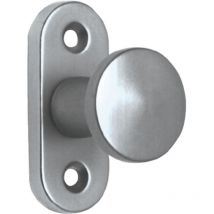 Hebetürknopf Aluminium F2 / neusilberfarbig 34,5 mm
