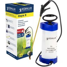 Edialux - 5L Drucksprüher für Garten und Rasenpflege, vielseitiger 5L Rückenspritze für Herbizide, Bleichmittel, Essig und Soda,