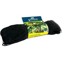 Vogelnetz 4x10m feinmaschig, knotenloses Polyethylen, verrottungsfest, witterungsbeständig, schwarz, schützt Teich, Gemüsegarten, Balkon und Bäume