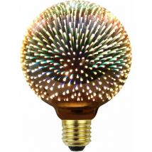 Kartokner - Edison Light Bulb 3D Firework Led Light Bulb 4W 220-240V E27 Specialty Decorative Light Bulb (G95)