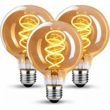 Vintage-Glühbirne E27, E27 led Vintage, dimmbar, 4 w, Retro-LED-Lampe, Warmweiß 2200 k Glühbirne E27 Vintage, ideal für Nostalgie- und