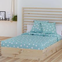 Edredón ajustable TOPO de Confecciones Paula 105 cm - Turquesa