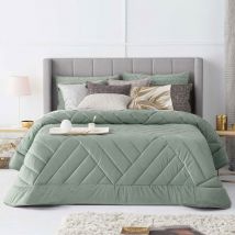 Antilo - Edredón nórdico dual de Verde - 150 cm