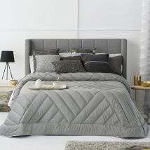 Antilo - Edredón nórdico dual de Gris - 180 cm