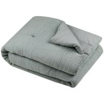 Dredon en gaze de coton 125x150 cm Coline sauge