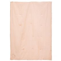Edredon Lili en gaze de coton 100x140cm rose Atmosphera Créateur D'intérieur