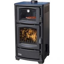 Teba - eek a Kaminofen mit Backfach ts 16 Mehrfachbelegung Holzofen 8 kW Kamin Ofen Holz Holzherd Küchenofen