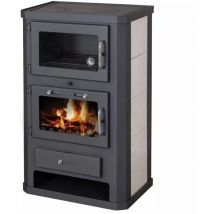 V05 - eek a Kaminofen mit Backfach Victoria Comfort kf – 10kW