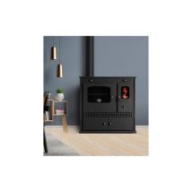 Prometey - eek a+ Küchenofen Holzherd mit Gusseisen Top Perfect Eco Holzofen Links 7 kW EcoDesign