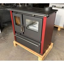 Verso - eek a+ Premium-Holzherd, Beistellherd cs plus inox bordo rechts - 7.7 kw