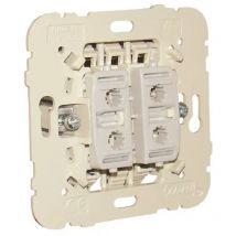 21156 Doppelschalter 10A 250V - Weiß - Efapel