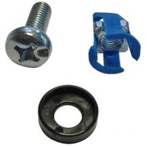 Oem Kit Set 50 Viti, 50 Dadi e 50 Rondelle per Montaggio Rack Silver