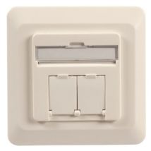 EFB-Elektronik Datendose Cat.6A 500MHz rechts/links Unterputz, 2 x RJ45