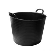 Efix - 42L Black Flexi Plastic Tub / Bucket for Household and Garden