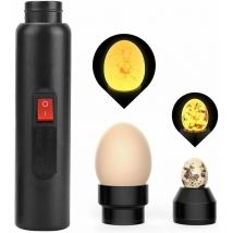 Ontway - Egg Candler Egg Tester Lamp, led Light for Checking Egg Incubation, Portable Duck Egg Incubator Flashlight, Battery for Poultry,