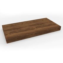 Naturel Natürliche Waschtischplatte 120x8x50 cm, dunkelbraune Charleston-Eiche (DO12050DT)