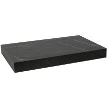 Naturel plan vasque 83,5x8x50 cm, noir effet marbre (DO8050PBC) - Egger