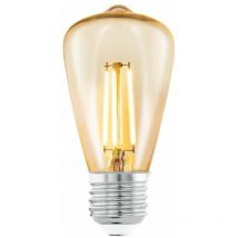 Lampadina Pera ø 48 mm Vintage Ambrata E27 35W
