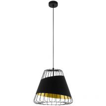 Austell Wire Frame Pendant Ceiling Light Black - Eglo