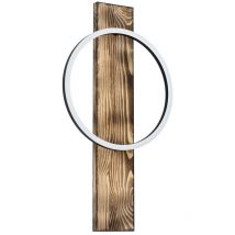 Eglo - Boyal Integrated led Wall Light Black, Brown Rustic